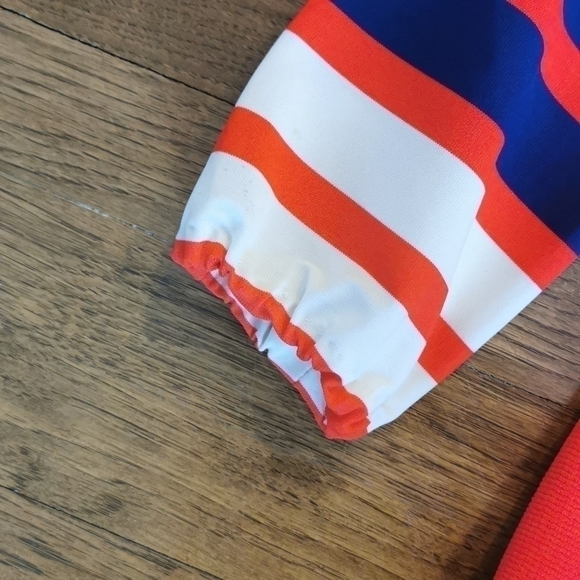 Vintage 1970s Red Polyester Shirt Union Made Medium - Picture 8 of 8